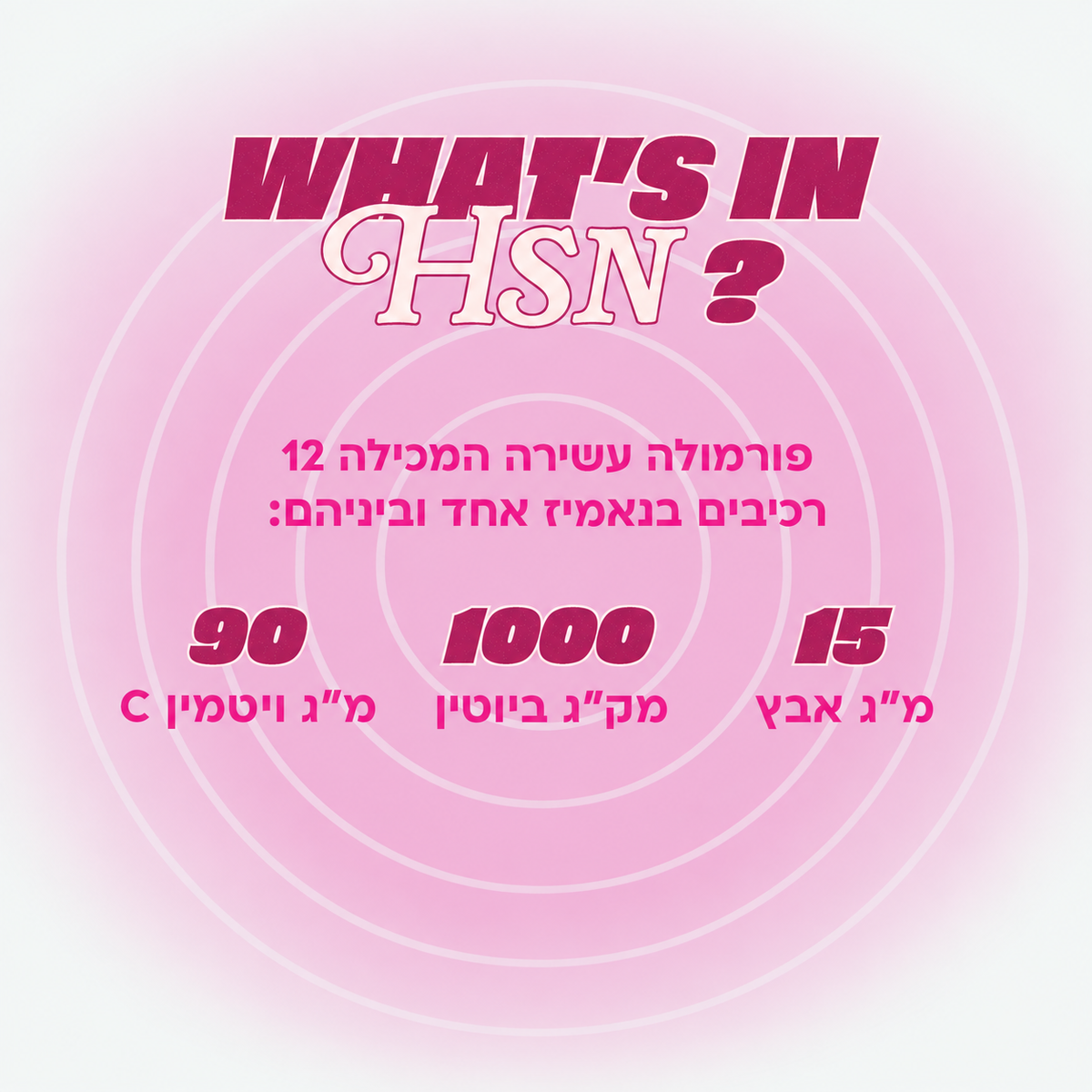 גאמיס לשיער, לעור ולציפורניים (HSN)